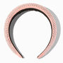 Embellished Puffy Headband - Silver/Pink,