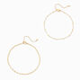 C LUXE by Claire&#39;s 18k Yellow Gold Plated Beaded &amp; Figaro Chain Anklets - 2 Pack,
