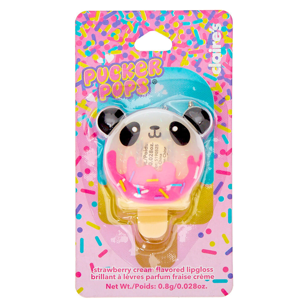 Pucker Pops® Pandonut Lip Gloss - Strawberry Cream,