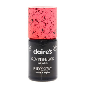 Glow in The Dark Speckled Nail Polish - Fluorescent Pink,
