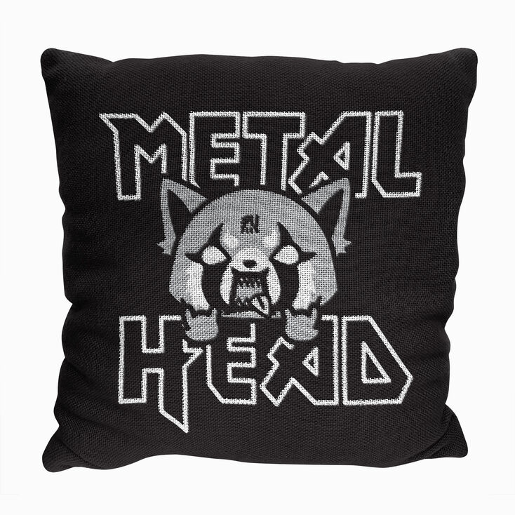 Sanrio&reg; Aggretsuko&reg; Metal Head Double Sided Jacquard Pillow &#40;ds&#41;,