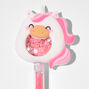 Pink Chubby Unicorn Shaker Glitter Pen,