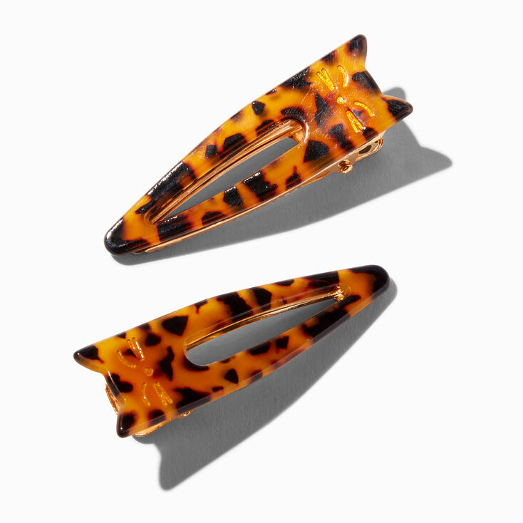 Tortoiseshell Cat Hair Clips - 2 Pack,