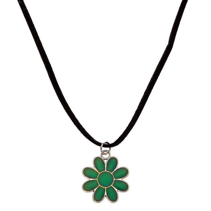Mood Flower Pendant Necklace,