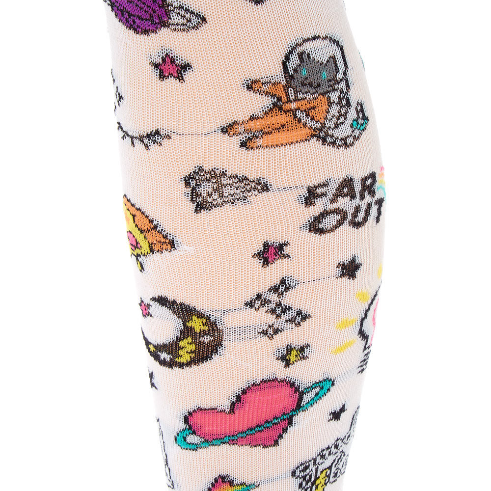 Unicorn PWR Knee High Socks - White,