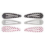 Claire&#39;s Club Heart Snap Hair Clips - 6 Pack,