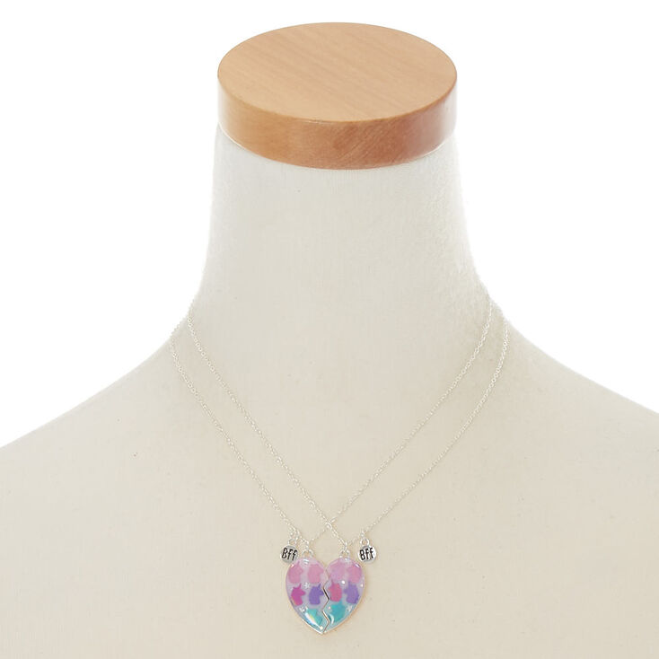 Best Friends Unicorn Heart Pendant Necklaces - 2 Pack,