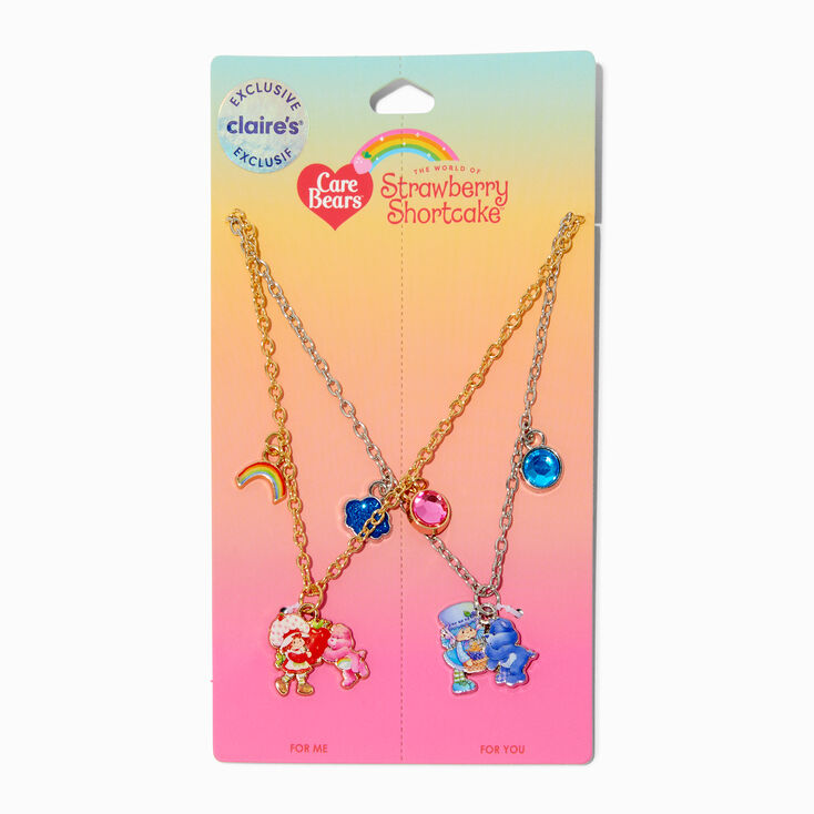 Care Bears&trade; x Strawberry Shortcake&trade; Claire&#39;s Exclusive Best Friends Pendant Necklace Set - 2 Pack,