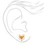 Gold Fox Stud Earrings,