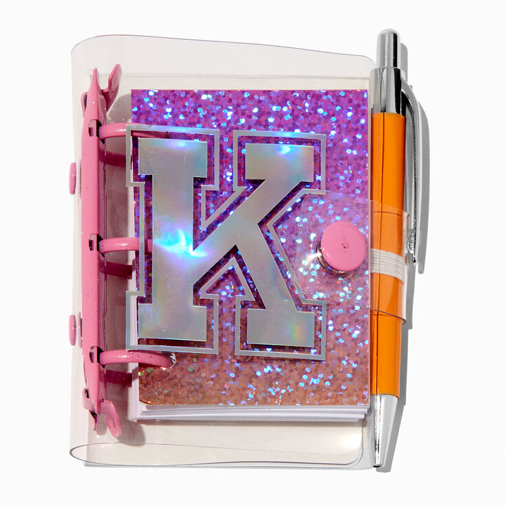 Mini Initial Glitter Diary - K,