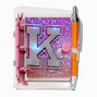 Mini Initial Glitter Diary - K,