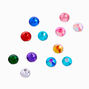 Lot de strass nail art vegan arc-en-ciel,