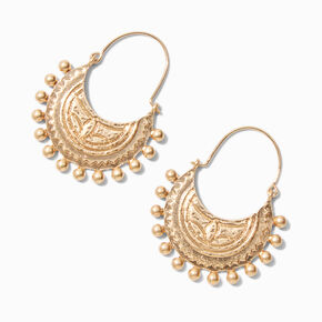 Gold-tone Boho Hoops ,