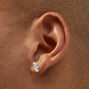 Cubic Zirconia Marquise Trio Stud Earrings,