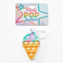 Pop Fashion Ice Cream Fidget Toy Keychain,