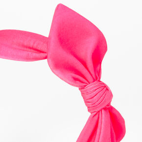 Claire&#39;s Club Hot Pink Bow Headband,