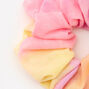 Medium Pink &amp; Yellow Tie Dye Hair Scrunchie,
