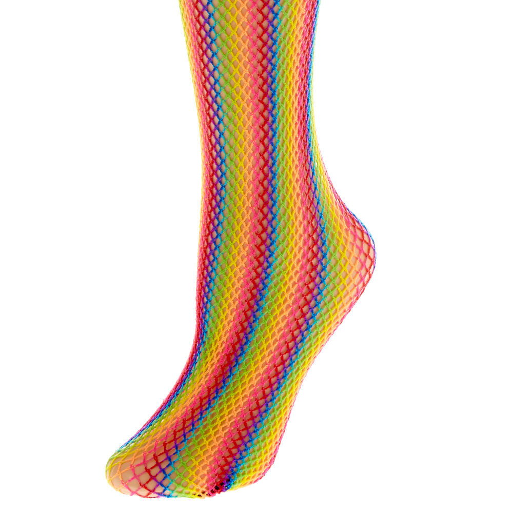Rainbow fishnet stockings 2025