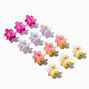 MeganPlays&trade; Claire&#39;s Exclusive Rainbow Flower Hair Claw Clips - 12 Pack,