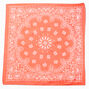 Bandeau bandana &agrave; motif cachemire rouge,