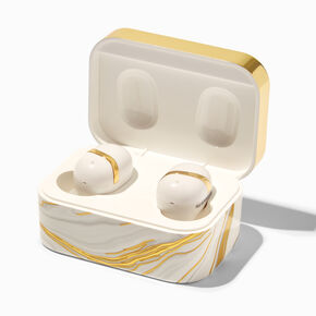Wireless Earbuds in Case - Gold Marble,