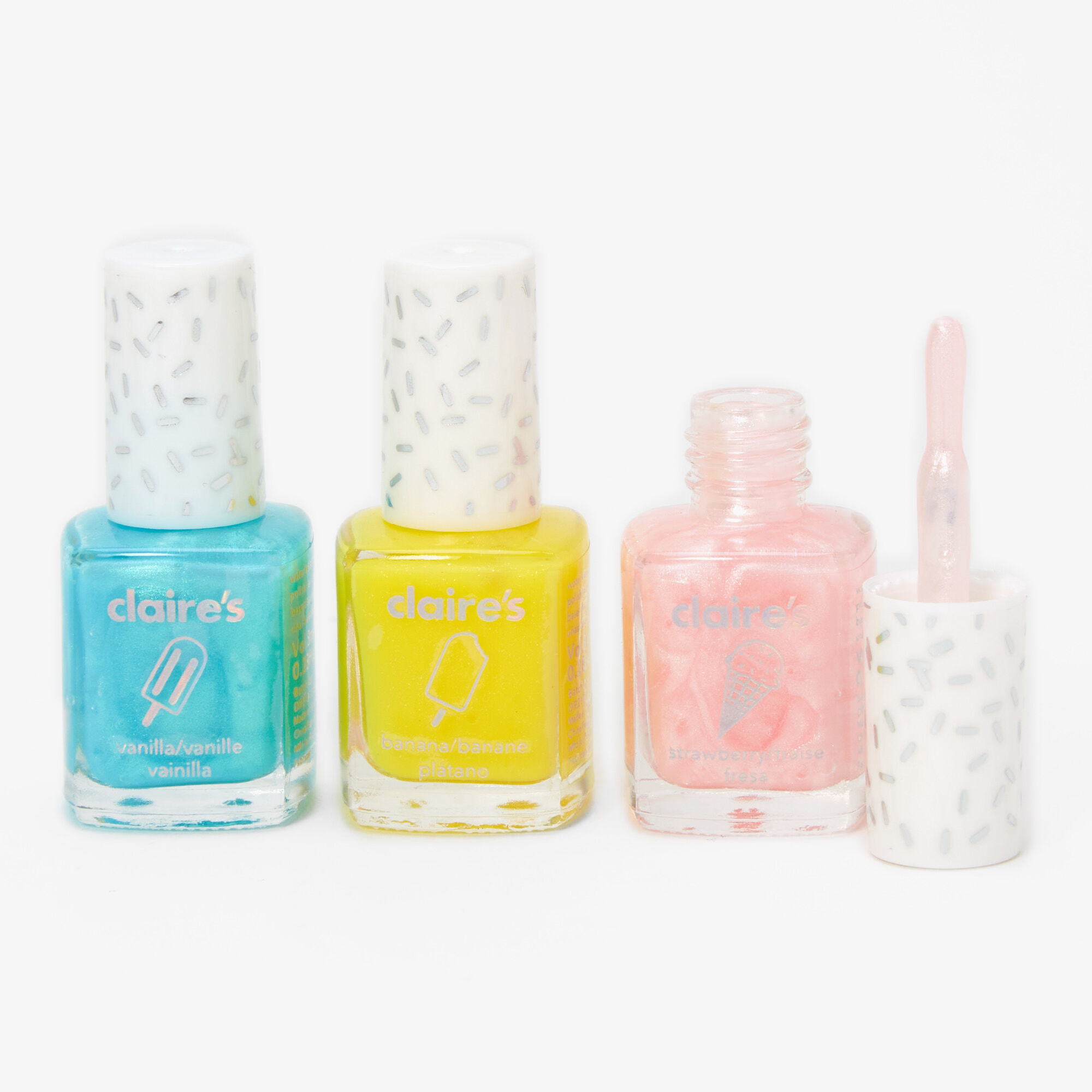 Lot de vernis à ongles parfumés friandises - Lot de 3,