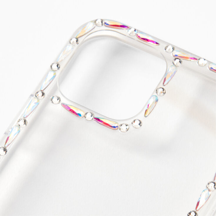 Clear Gemstone Trim Phone Case - Fits iPhone&reg; 12 Pro Max,