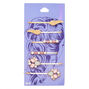 Rose Gold Pearl Wings Hair Pins - 6 Pack,