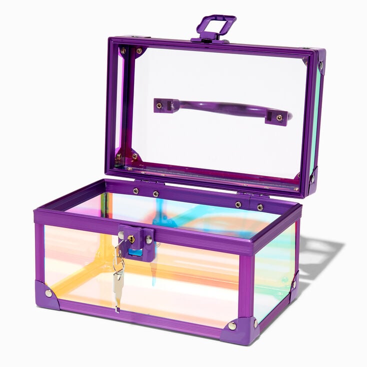 Purple Holographic Lock Box,