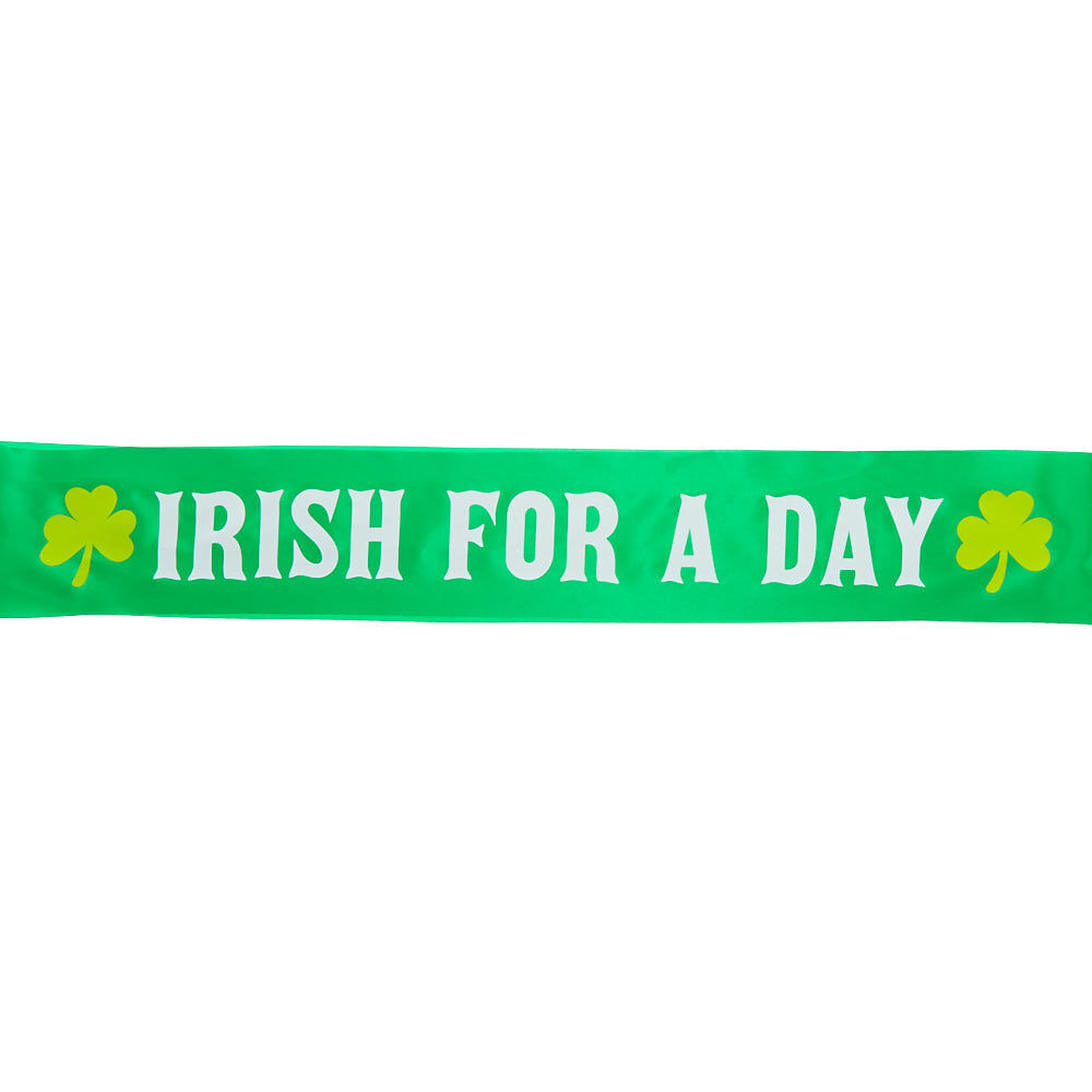 Irish For A Day Sash - Green,