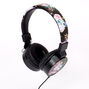 Floral Headphones - Black,