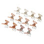 Glitter Butterfly Mini Hair Claws - Gold, 12 Pack,