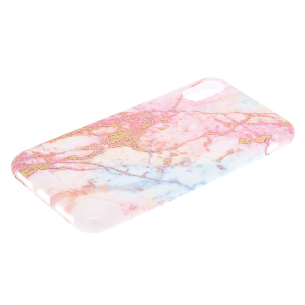 Pink Pastel Marble Phone Case - Fits iPhone X/XS,