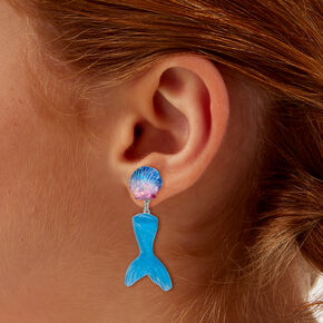 Puffy Mermaid Drop Earrings,