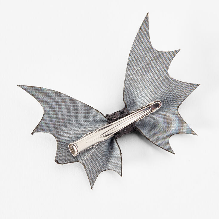 Barrettes &agrave; n&oelig;ud chauve-souris &agrave; sequins - Noir, lot de 2,