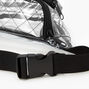 Clear Quilted Bum Bag - Black,