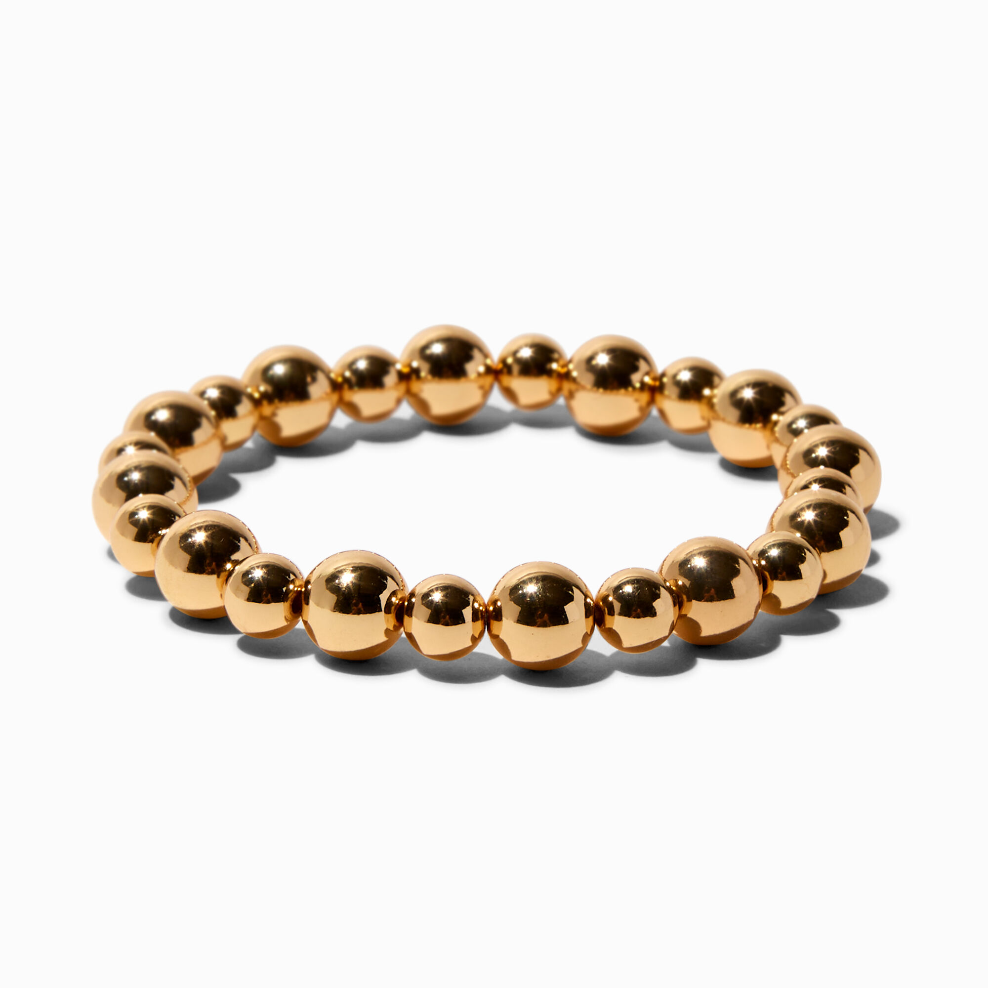 Small gold bead outlet stretch bracelet