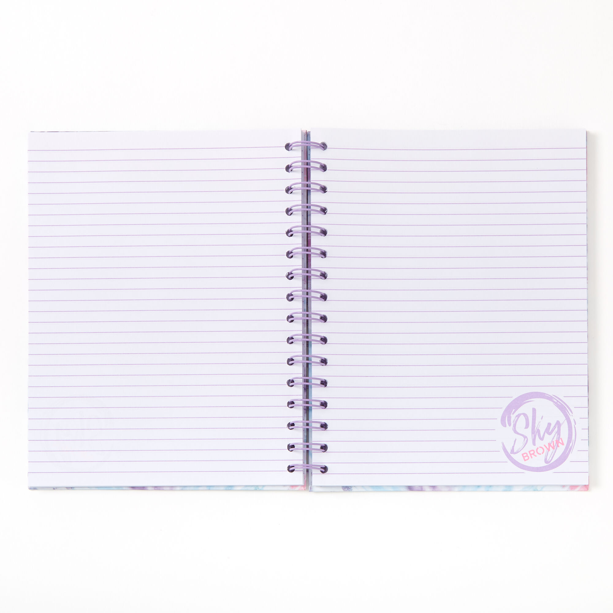 Sky Brown™ Tie Dye Notebook - Purple,
