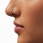 Faux&nbsp;anneaux de nez aux designs vari&eacute;s couleur argent&eacute;e - Lot de 3,