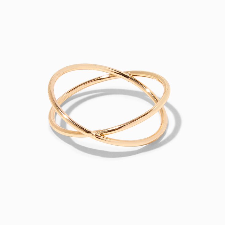 Gold Criss Cross Ring,