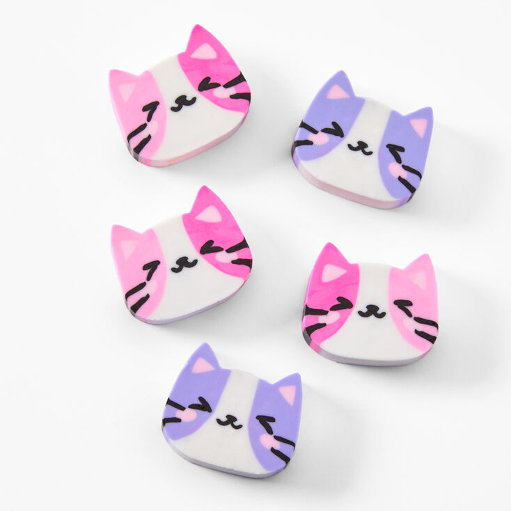 Happy Cat Erasers - 5 Pack,