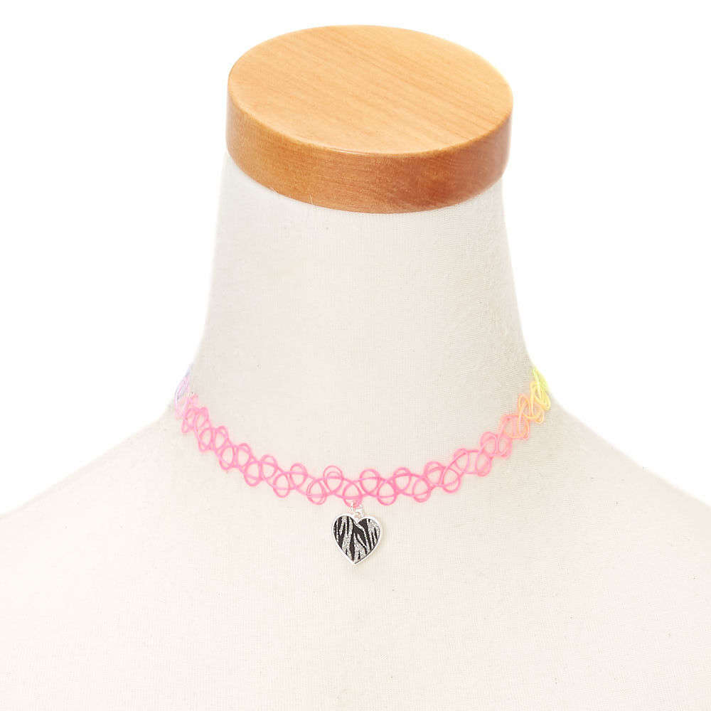 Rainbow best sale choker claire's