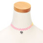 Rainbow Zebra Tattoo Choker Necklace,
