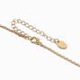 Gold-tone O-Ring Yellow Tassel Pendant Necklace,