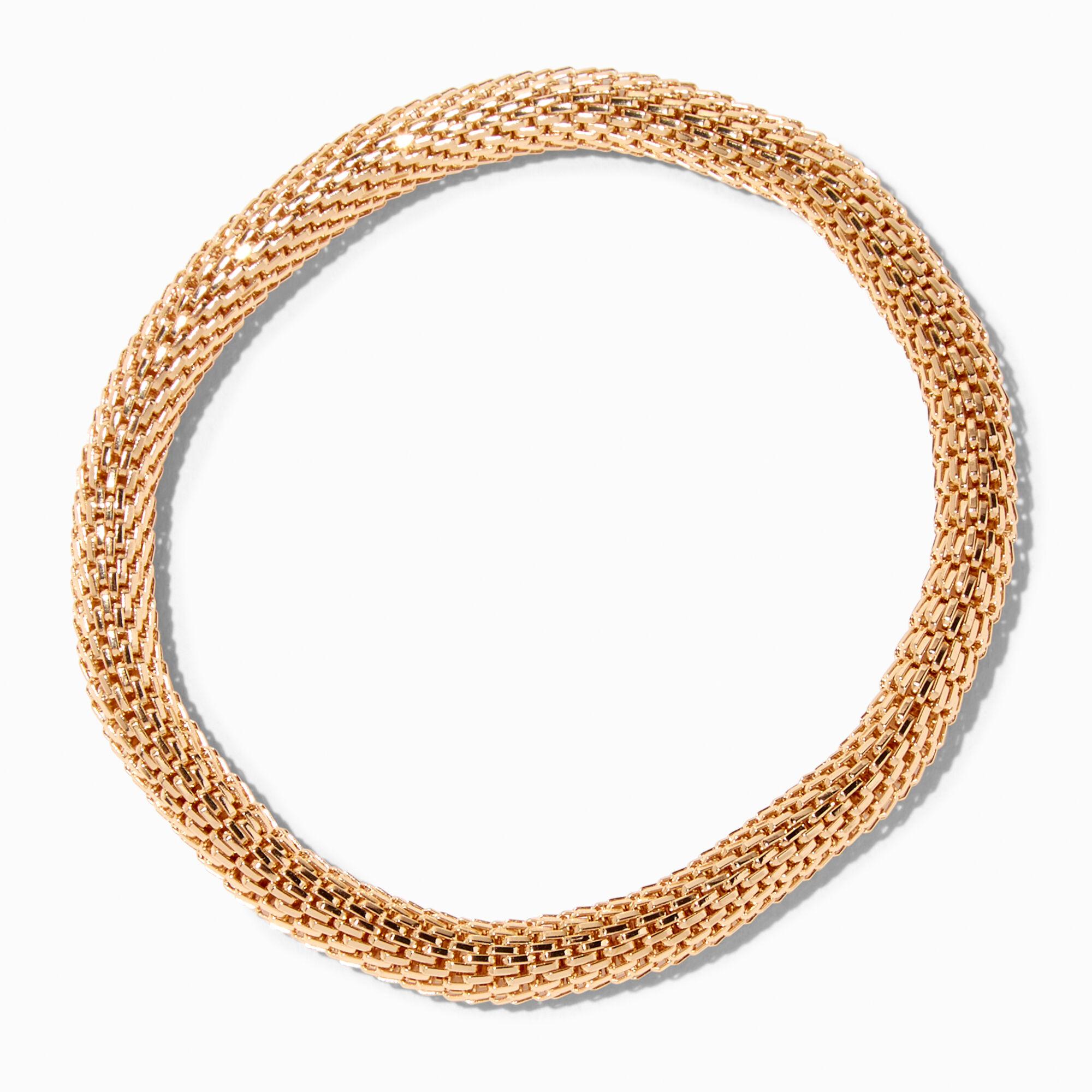 View Claires Mesh Stretch Bracelet Gold information