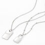 Sky Brown&trade; Silver Padlock Chain Necklaces - 2 Pack,