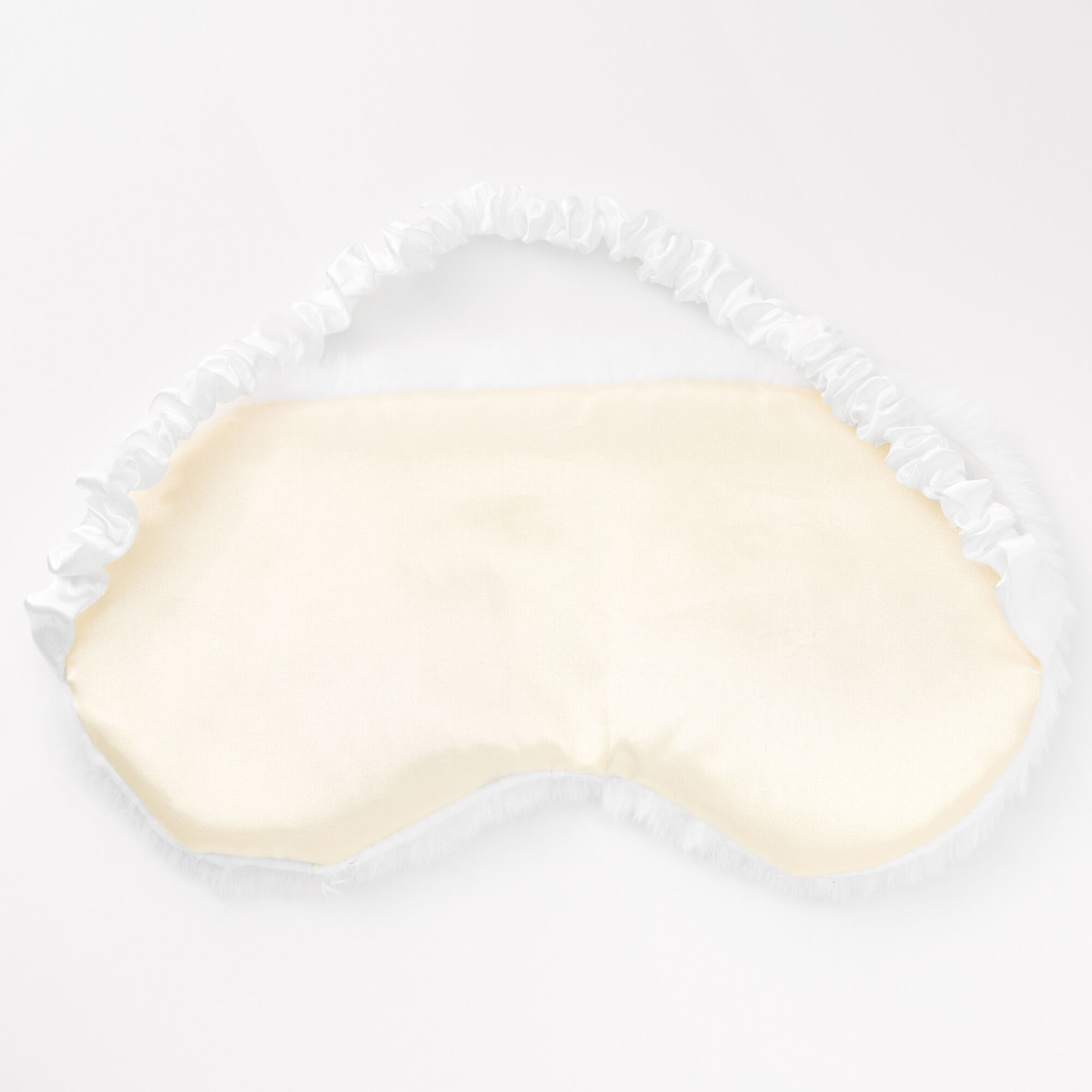 Eyelashes Furry Sleeping Mask - White,