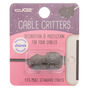 Glitter Cat Cable Critter - Black,