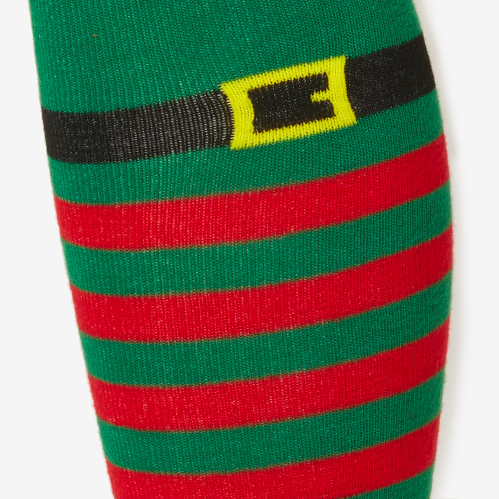 Chrsitmas Elf Striped Over The Knee Socks,