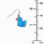 Blue Ducky 1&quot; Drop Earrings,